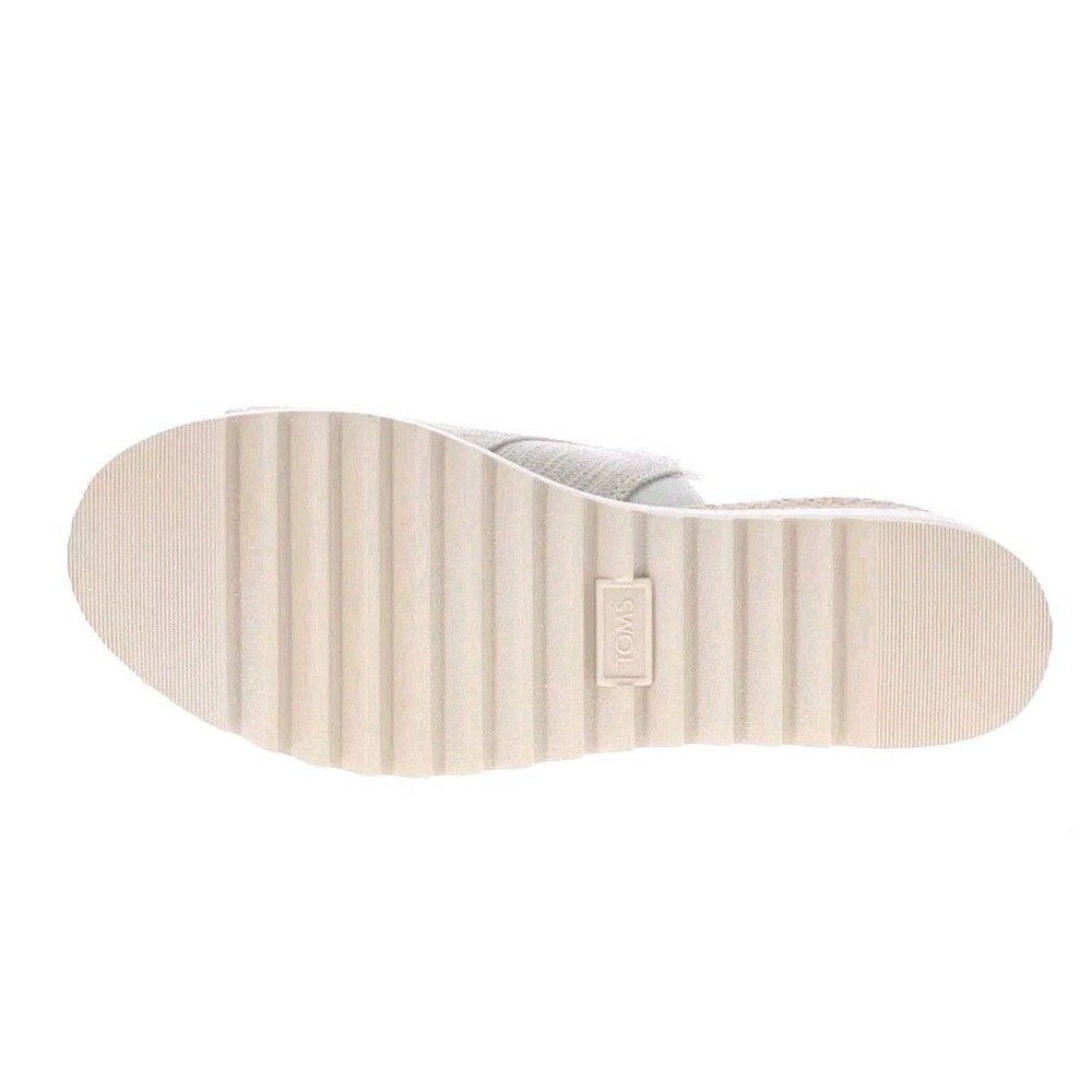 TOMS Diana Mule Platform Wedge Denim White Casual Sandals Womens Size 11 NIB - Picture 6 of 12